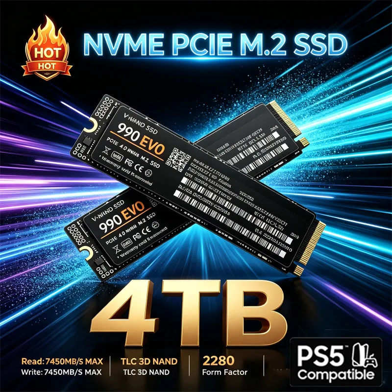 M.2 Nvme 4Tb Pcie 4.0 Ssd - قرص SSD من نوع M.2 NVMe