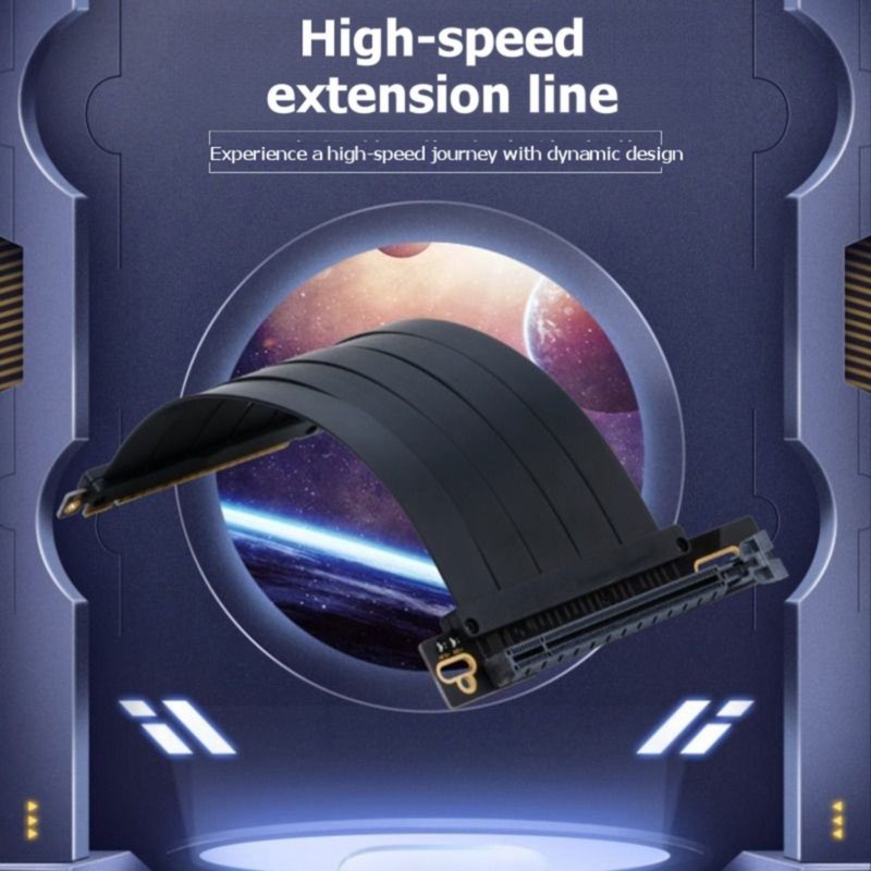 كابل تمديد DT23 PCIe 4.0 X16 ل - مراجعة Pcie 4.0 X16 Riser Cable 90 Degree وسعره