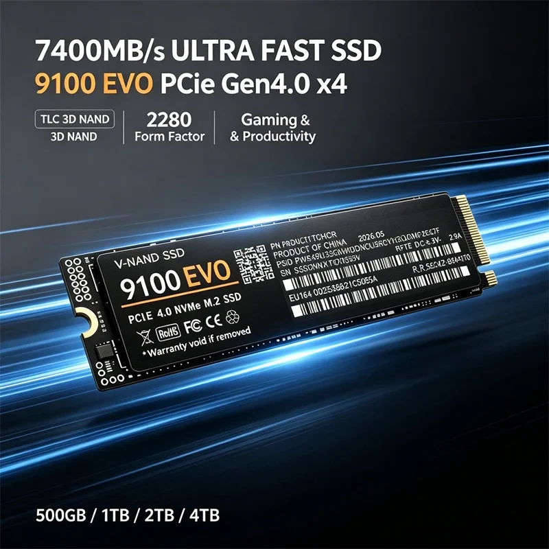 قرص SSD من نوع M.2 NVMe 9100 E - مراجعة M.2 Nvme 4Tb Pcie 4.0 Ssd وسعره