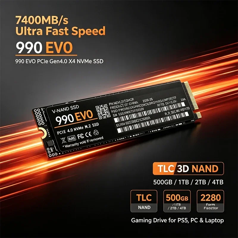قرص SSD من نوع M.2 NVMe 990 EV - مراجعة M.2 Nvme 4Tb Pcie 4.0 Ssd وسعره