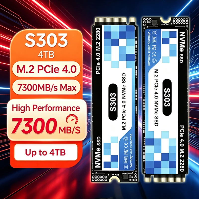 قرص SSD أصلي جديد S303 M.2 لعا - مراجعة M.2 Nvme 4Tb Pcie 4.0 Ssd وسعره