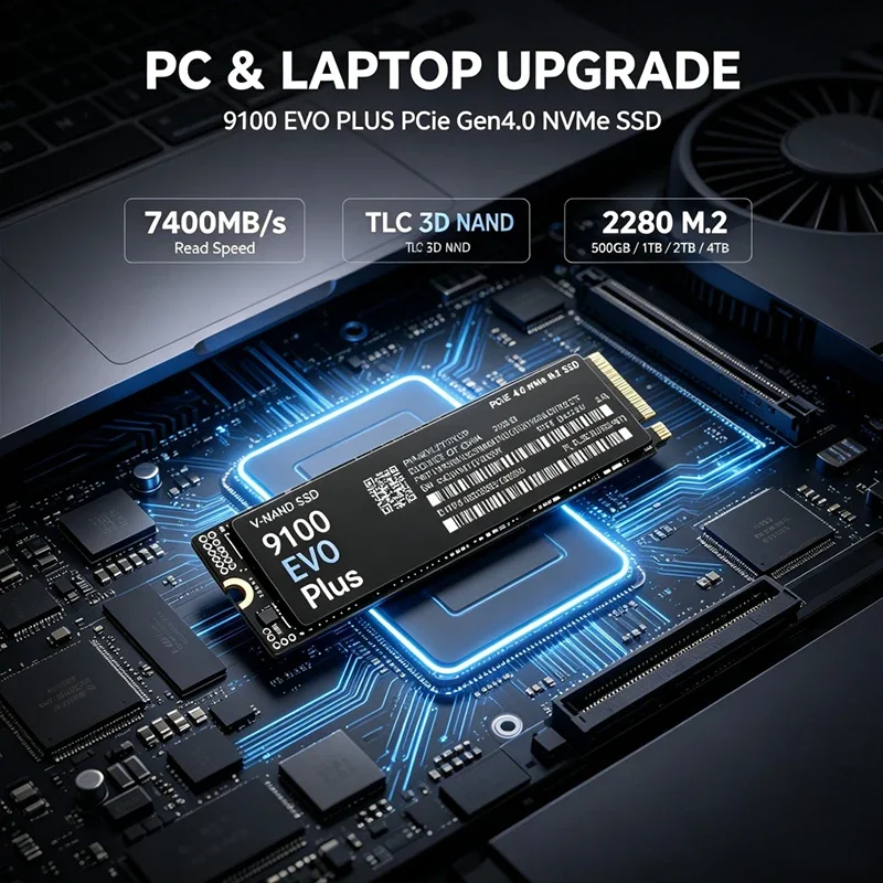9100 EVO Plus M.2 NVMe SSD بسع - مراجعة M.2 Nvme 4Tb Pcie 4.0 Ssd وسعره