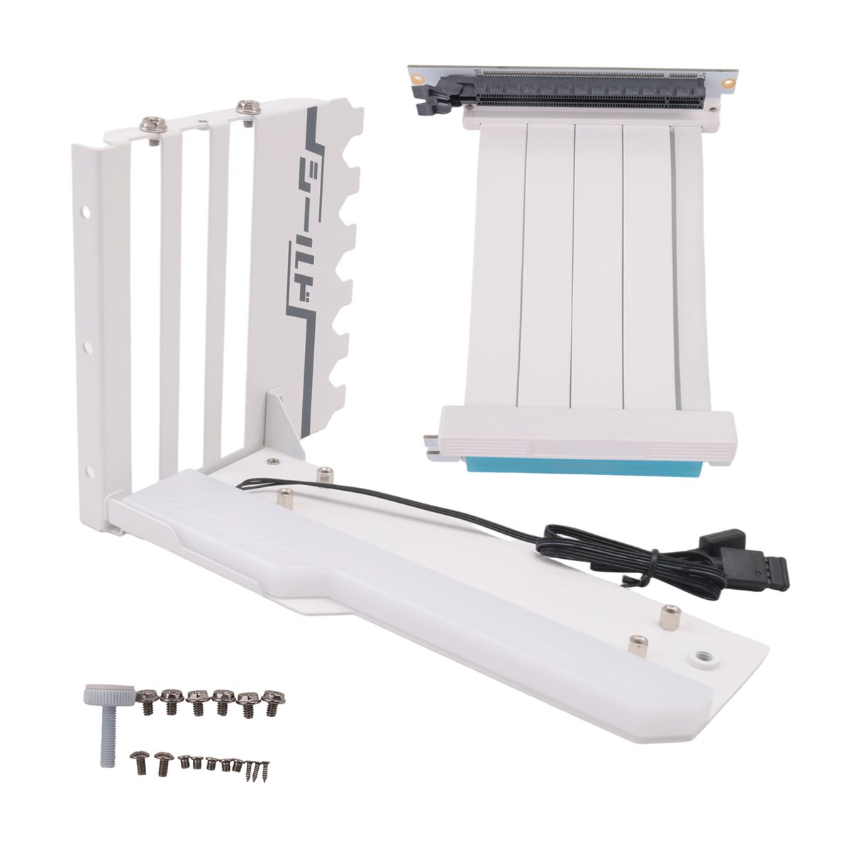 حامل تثبيت عمودي لبطاقة الرسوم - مراجعة Pcie 4.0 X16 Riser Cable 90 Degree وسعره
