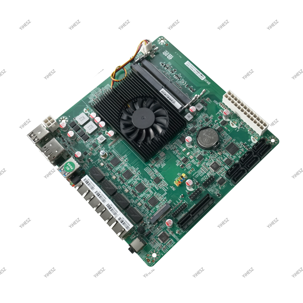 لوحة أم BK N5105 رباعية النواة - مراجعة Nas Motherboard N100 6 Sata وسعره